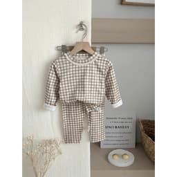 Bộ Thu Đông Dài Tay Cho Bé Trai Bé Gái Chất Cotton Nỉ Mềm Mại Cho Bé,Quần Áo Trẻ Em Thu Đông QCCC Từ 7-22kg 6