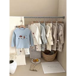 Bộ Thu Đông Dài Tay Cho Bé Trai Bé Gái Chất Cotton Nỉ Mềm Mại Cho Bé,Quần Áo Trẻ Em Thu Đông QCCC Từ 7-22kg 3
