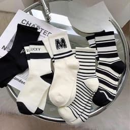 Set 5 đôi tất thu đông cao cổ dành cho bé trai, bé gái 2 tới 12 tuổi 6