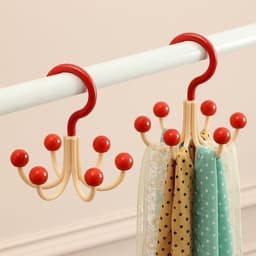 Combo 2 Móc Treo Quần Áo 6 Nhánh Bi Xoay 360 Độ, Móc Treo Đa Năng Tiết Kiệm Diện Tích 5