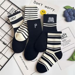 Set 5 đôi tất thu đông cao cổ dành cho bé trai, bé gái 2 tới 12 tuổi 1