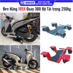MB105 Ben Nâng 105x Ben Nâng Di Chuyển MB105X Bàn Nâng Di Chuyển Xe Máy Xoay 360 cho xe dưới 250kg 1