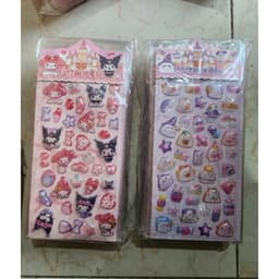 10 tờ sticker bonbon 3D phản quang( 10 tờ 1 mẫu k trộn hình) 3