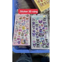 10 tờ sticker bonbon 3D phản quang( 10 tờ 1 mẫu k trộn hình) 5