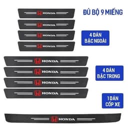 Miếng dán cửa ô tô 9 miếng bao gồm 8 miếng dán cửa và 1 miếng dán cốp ô tô chống trầy xước chống trơn trượt 1