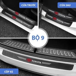 Miếng dán cửa ô tô 9 miếng bao gồm 8 miếng dán cửa và 1 miếng dán cốp ô tô chống trầy xước chống trơn trượt 5