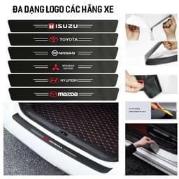Miếng dán cửa ô tô 9 miếng bao gồm 8 miếng dán cửa và 1 miếng dán cốp ô tô chống trầy xước chống trơn trượt 6