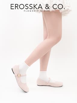 [Erosska] - Giày mary jane da lộn thanh lịch tôn dáng vintage nữ tính kiểu cổ điển êm chân - EL082 14