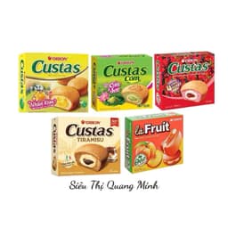 Hộp Bánh Custas Orion Kem Trứng, Ít Đường, Đủ Vị 282g (12 Gói) 1