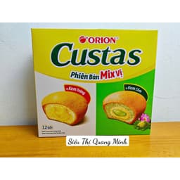 Hộp Bánh Custas Orion Kem Trứng, Ít Đường, Đủ Vị 282g (12 Gói) 6