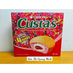 Hộp Bánh Custas Orion Kem Trứng, Ít Đường, Đủ Vị 282g (12 Gói) 4