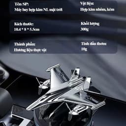 Nước hoa xe ô tô máy bay phản lực sử dụng năng lượng mặt trời khuếch tán hương thơm khử mùi trên xe hơi 6