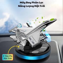Nước hoa xe ô tô máy bay phản lực sử dụng năng lượng mặt trời khuếch tán hương thơm khử mùi trên xe hơi 2