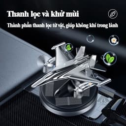 Nước hoa xe ô tô máy bay phản lực sử dụng năng lượng mặt trời khuếch tán hương thơm khử mùi trên xe hơi 4