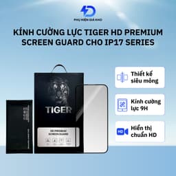Kính cường lực Tiger HD Premium Screen Guard dán màn hình bảo vệ iPhone 17 pro prm air chống trầy 1