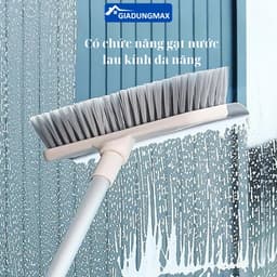 Cây Chà Sàn Nhà Tắm 2in1 Gạt Nước C1 - Chổi Cọ Sàn Cán Dài 120cm, Bàn Cọ Rộng 22cm C1 3