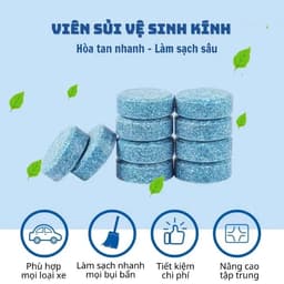 Combo 10 viên sủi rửa kính xe ô tô siêu sạch 1