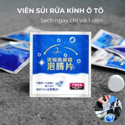 Combo 10 viên sủi rửa kính xe ô tô siêu sạch 2