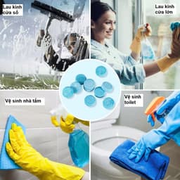 Combo 10 viên sủi rửa kính xe ô tô siêu sạch 4