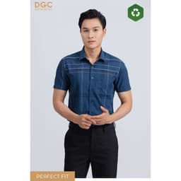 Áo sơ mi ngắn tay DGC Dáng Ôm Perfect Fit, Vải mềm nhẹ thoáng mát, thấm hút tốt - SASNBD08M 6