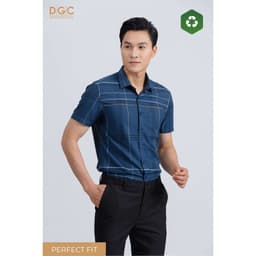 Áo sơ mi ngắn tay DGC Dáng Ôm Perfect Fit, Vải mềm nhẹ thoáng mát, thấm hút tốt - SASNBD08M 4
