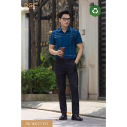 Áo sơ mi ngắn tay DGC Dáng Ôm Perfect Fit, Vải mềm nhẹ thoáng mát, thấm hút tốt - SASNBD08M 3