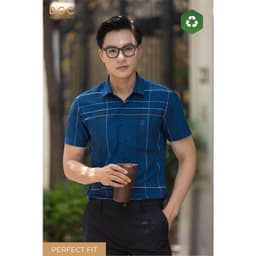 Áo sơ mi ngắn tay DGC Dáng Ôm Perfect Fit, Vải mềm nhẹ thoáng mát, thấm hút tốt - SASNBD08M 2