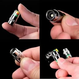 Cảm biến áp suất lốp ô tô xe máy, van cảnh báo áp suất lốp theo màu vỉ 4 cái 6