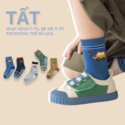 Set 5 Đôi Tất Vớ Hình Ô Tô Năng Động Đáng Yêu Có Chống Trượt Cho Bé Trai Bé Gái Từ 1-12 Tuổi te110 3