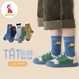 Set 5 Đôi Tất Vớ Hình Ô Tô Năng Động Đáng Yêu Có Chống Trượt Cho Bé Trai Bé Gái Từ 1-12 Tuổi te110 1