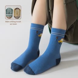 Set 5 Đôi Tất Vớ Hình Ô Tô Năng Động Đáng Yêu Có Chống Trượt Cho Bé Trai Bé Gái Từ 1-12 Tuổi te110 4