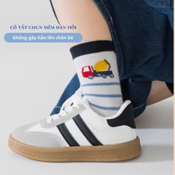 Set 5 Đôi Tất Vớ Hình Ô Tô Năng Động Đáng Yêu Có Chống Trượt Cho Bé Trai Bé Gái Từ 1-12 Tuổi te110 6
