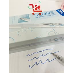 Hộp 12 Cây Bút Gel/Bút Bi Nước G057 Deli Ngòi 0.5MM, Màu Mực Xanh, Đỏ, Đen, Mực Ra Đều, Khô Nhanh, Thân Nhựa Trong 4