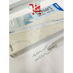 Hộp 12 Cây Bút Gel/Bút Bi Nước G057 Deli Ngòi 0.5MM, Màu Mực Xanh, Đỏ, Đen, Mực Ra Đều, Khô Nhanh, Thân Nhựa Trong 5