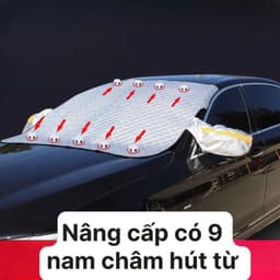 Bạt che nắng kính lái ô tô có nam châm và tai gương phiên bản nâng cấp mới 3