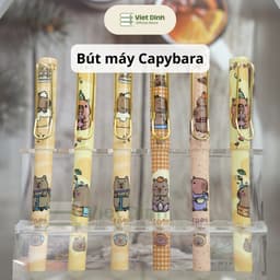 [Hàng Mới Về] Bút Capybara ngòi mài êm, thanh đậm nhạt, phù hợp học sinh tiểu học - Khắc tên miễn phí 1