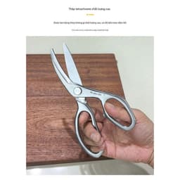 Kéo Cắt Gà Chockmen Inox Cán Thẳng/Cong 20-23.5cm – Kéo Cắt Xương, Thịt, Cá Đa Năng C447/C448
 5