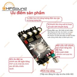 Mạch khuếch đại âm thanh ZK 1602 - 2*160W TDA7498E ( Chính hãng wuzhi 1602) 2