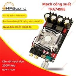 Mạch khuếch đại âm thanh ZK 1602 - 2*160W TDA7498E ( Chính hãng wuzhi 1602) 1