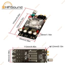 Mạch khuếch đại âm thanh ZK 1602 - 2*160W TDA7498E ( Chính hãng wuzhi 1602) 5