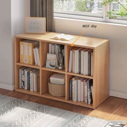 Kệ sách tổ ong đa năng 6 ngăn, kệ decor, trang trí phòng KÍN LƯNG chất liệu gỗ MDF phủ Melamine dễ lắp ráp ND38 1
