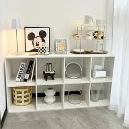 Kệ sách tổ ong đa năng 6 ngăn, kệ decor, trang trí phòng KÍN LƯNG chất liệu gỗ MDF phủ Melamine dễ lắp ráp ND38 6