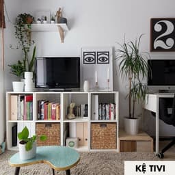 Kệ sách tổ ong đa năng 6 ngăn, kệ decor, trang trí phòng KÍN LƯNG chất liệu gỗ MDF phủ Melamine dễ lắp ráp ND38 5