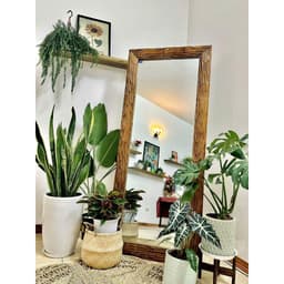 Khung Gương Soi Toàn Thân, Gương Nhà Tắm, Khung Tranh Ảnh, Gỗ Tự Nhiên Tạo Lũa Trang Trí Vintage (Không Kèm Gương) 2