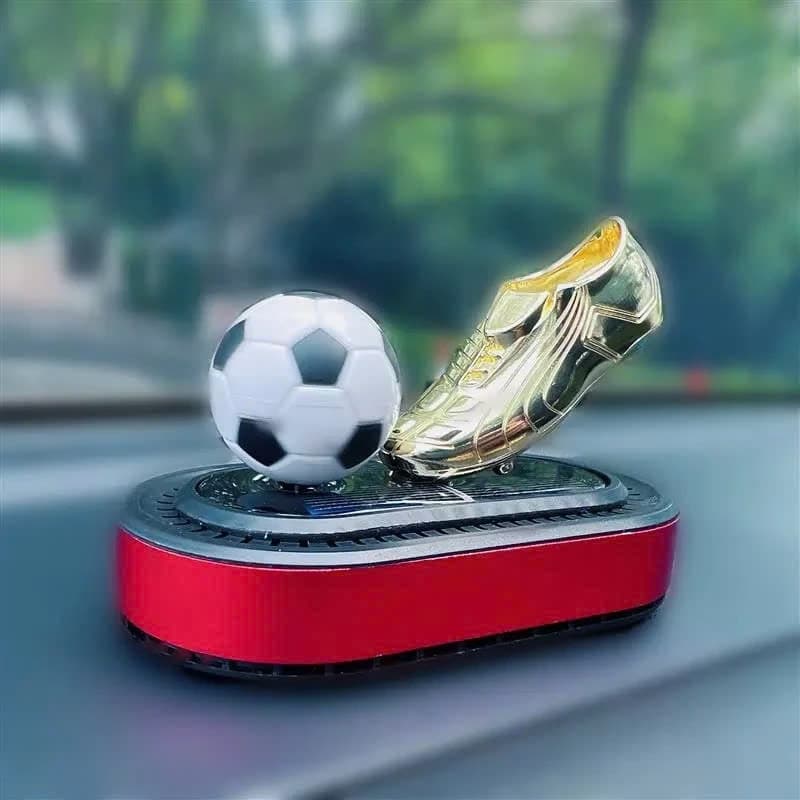 Nước hoa xe ô tô chiếc giày vàng quả bóng xoay chạy năng lượng mặt trời thiết kế thể thao cao cấp