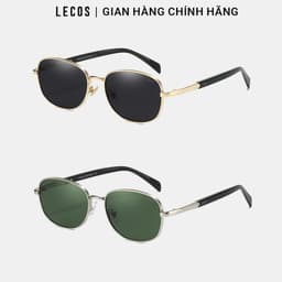 [4-25/9 TẶNG QUÀ TRUNG THU 599K] Kính Mắt Vuông Nam LECOS LK65 Gọng Đồng Bền Chắc Thời Trang Ngoài Trời 2