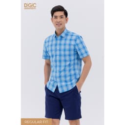 Áo Sơ Mi Nam Ngắn Tay DGC - Dáng suông Regular, Tay Lơ Vê, Phù Hợp Nhiều Lứa Tuổi - SASNBC52M 3