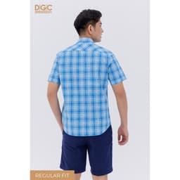 Áo Sơ Mi Nam Ngắn Tay DGC - Dáng suông Regular, Tay Lơ Vê, Phù Hợp Nhiều Lứa Tuổi - SASNBC52M 4