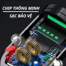 Tẩu sạc nhanh ô tô PUGAN sạc siêu nhanh cắm tẩu âm nguồn 2 cổng USB và TYPE C sạc siêu nhanh 5