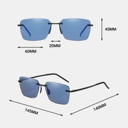 [4-25/9 TẶNG QUÀ TRUNG THU 599K] Kính Mắt Vuông Nam LECOS LK70 Gọng Thép Không Gỉ đi Làm Gặp Đối Tác 4